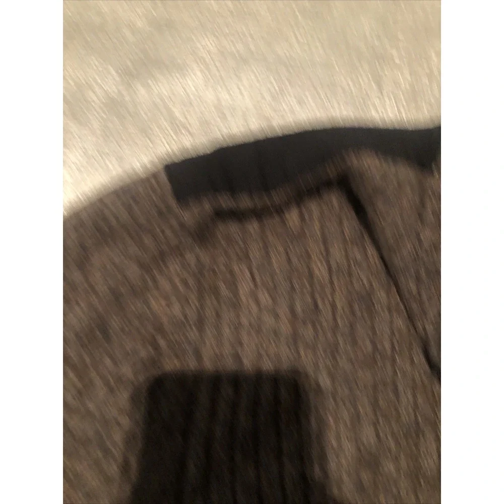 Calvin Klein Jeans Ribbed Sweater Mens Size Large paded Shoulders Quarter Zipper